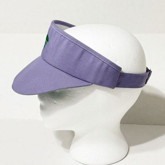 PUKALANI COUNTRY CLUB MAUI HAWAII Visor Hat Purple Vtg Made in USA Clean! - Picture 2 of 7